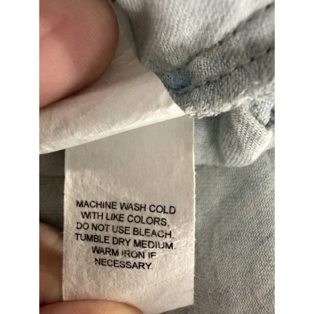 Show Me Your Mumu Size XS Horton Denim Chambray Romper Shore Blue Linen Blend